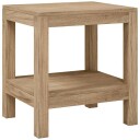 vidaXL Dusjbenk 45x35x45 cm heltre teak