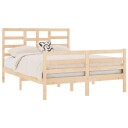 vidaXL Sengeramme heltre 120x190 cm 4FT Small Double