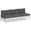  3-seters hagesofa med antrasitt puter heltre furu 3096077