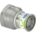 Uponor S-Press 32 mm kobling med muffe 1/4" FT for gulvvarme og VVS