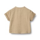Wheat Skjorte   Muslin   Svend   Soft Sand   Wheat   68   Skjorte K/E   Beige   62