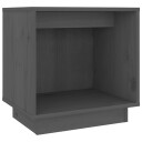 vidaXL Nattbord 2 stk grå 40x30x40 heltre furu
