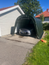 Garasjetelt "Stokke" 3,0 x 4,6 m Grønn 13,8kvm