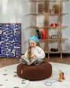 Wigiwama Ottoman Teddy   Brown   65X 65X 20CM