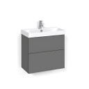 Macro Design Crown Servantskap 2 Skuff- med Light 70 Servant Antrasitt / 60cm Plain