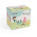 Dantoy Picnic Set In Gift Box EGGPLANT LIGHT YELLOW MINT GREEN One Size