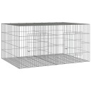 Vidaxl Kaninbur Med 2 Paneler 110X79X54 cm Galvanisert Jern