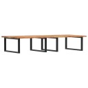  Servanthylle veggmontert stål og heltre akasie