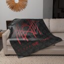 Rocksax Sleep Token Red Logo Sherpa Fleece Blanket 60 in x 80 in 78899433