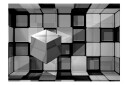 Fototapet Rubik's Cube In Gray 150x105 - Artgeist sp. z o. o.