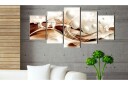 Bilde Pearl Lilies In Bronze 200x100 Artgeist sp. z o. o.