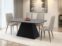 Novaj Spisebord uttrekkbart 180-256 cm - svart, grå