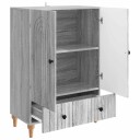  Serviesskap Grå sonoma 66 x 34,5 x 95 cm Konstruert tre