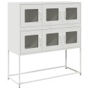  Skjenk hvit 100,5x39x107 cm kaldvalset stål 8721158372611