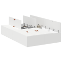  Oppbevarings Seng ramme Hvit 120x200 cm 3335365