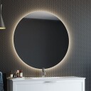 Fossbad Moon 60 rundt speil med lys/antidugg
