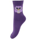 Fuzzies Sokker 2 pack Lilla m. Ugle 17/19 Sokker