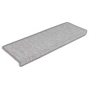  Selvklebende trappematter sisal 30 stk 65x21x4 cm platina 8721288460011