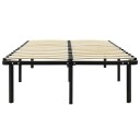 vidaXL Sengeramme svart metall 160x200 cm