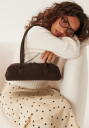 Make Way Suede Baguette Bag