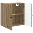 vidaXL Vegghengt skap Artisan eik 59 x 31 x 60 cm Konstruert tre