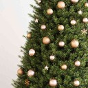 vidaXL Julekulesett 111 deler rosegull polystyren