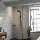 Hansgrohe Croma Select S Showerpipe 280 Ø280 mm, 1jet, Børstet Sort Krom