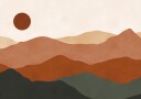 Layered Desert Sun Plakat / 100x150