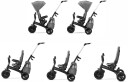 Kinderkraft Trehjulssykkel Easytwist Platinum Grå