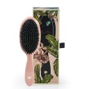 Fan Palm Blush Rose w/Glitter Medium Hair Brush