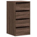  Kommode brun eik 40x41x76 cm konstruert tre