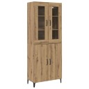  Høyskap 2 pcs Artisan Eik Konstruert tre