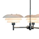 Dyberg Larsen DL20 lysekrone - Krom/Opal glass