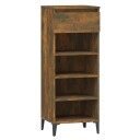 vidaXL Skohylle sonoma eik 40x36x105 cm konstruert tre