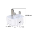 eSTUFF Hjemmelader 20W USB-C PD 3A UK-plugg Hvit