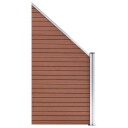 vidaXL Gjerdepanel WPC 95x105 180 cm brun