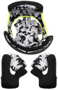 LS2 MX437 Fast Evo Innvendig fôr og kinnputer 2XS Svart