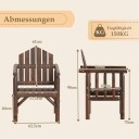 Lenestol i tre – høy rygg ergonomisk design