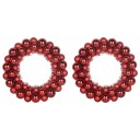  Julekulen Kransene 2 pcs Rød 33 x 33 x 7 cm Polystyren