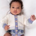 Bluum Strik Strikkejakke Seilbåter - garnpakke i Bluum Soft Merino Ull