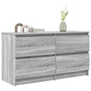 TV benk grå sonoma 100x35x54 cm konstruert tre