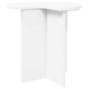 vidaXL Sidetabell med lagring Hvit Ø 39 x 38 cm Konstruert tre