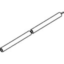 RØRSTYKKE 30 CM RØD