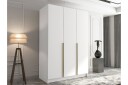 Herrljunga Garderobe 150 cm - Hvit/Gull