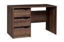 Skrivebord Charon 120 cm med Oppbevaring 3 Skuffer   Brun/Svart