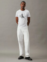 Calvin Klein Jeans Core Monologo Slim Tee - White - S