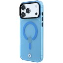 BMW MagSafe-etui til iPhone 18/17 Pro Max med Frostet IML og Metalllogo – Blå