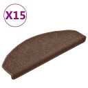 vidaXL Trappetrinnstepper 15 stk brun 65x24x4 cm