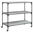  Kjøkkentralle grå sonoma 102x50x95 cm konstruert tre 842324