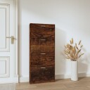 vidaXL Skoskap r?kt eik 59x17x150 cm konstruert tre
